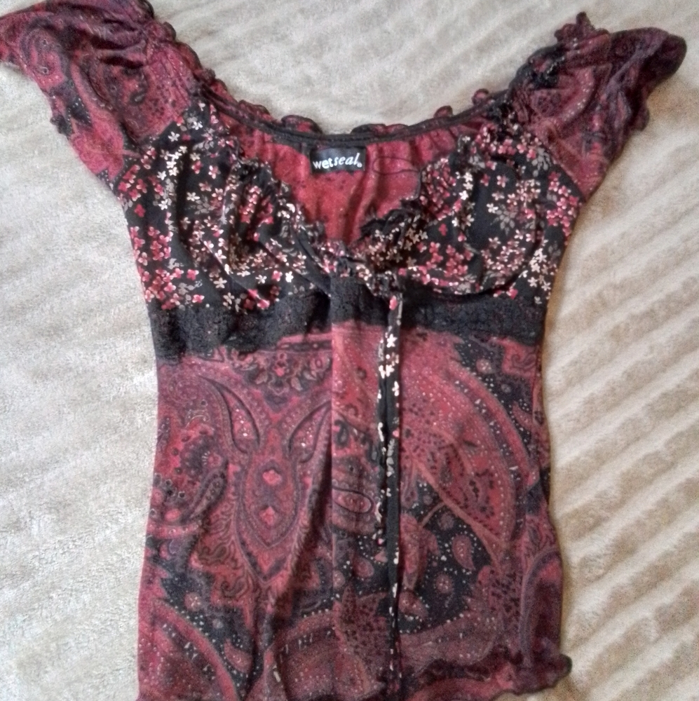 Crop top beautiful blouse